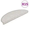 Vidaxl Samolepilne preproge za stopnice sisal 15 kosov 65x21x4 cm