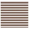 Zebra zavjesa Smeđa 165x100 cm Širina tkanine 160,9 cm Poliester
