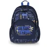 Gabol ranac školski ergonomski 32x44x18 cm 21l-0,56 kg Skull tamno plava ( 16RNG235040EB )
