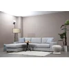 Atelier del Sofa Ugaona garnitura Loop 13 95x85x290cm Svetlosiva