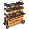 Beta Tools Zložljiv voziček za orodje C27S-O Oranžen Jeklo 027000201