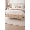 Hanah Home Sara tapacirana klupa s prostorom za odlaganje 90 × 45 × 35 cm, bež