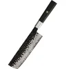 Damaskasti kuhinjski nož YU-37439 - Nakiri / Smeđa KP37439