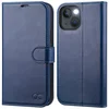 Infostyle OCASE preklopni ovitek z RFID zaščito za iPhone 13 – temno modra