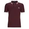 Fred Perry Polo majice kratki rokavi TWIN TIPPED FRED PERRY SHIRT Bordo