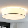 Lindby Stropna svetilka iz blaga Gordana v beli barvi, 57 cm - Dnevna soba/jedilnica - Sodobni - bela - Tkanine/tekstil