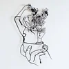 Wallity Zidna dekoracija Coffee Girl-APT744 M, 43x66 cm, 1.2 mm, Crna