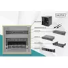 10 inch network bundle, including 6U cabinet, black shelf, PDU, 8-port switch, CAT 6 patch panel