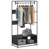 Ormar crni 90 x 50 x 180 cm od konstruiranog drva
