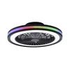 JUST LIGHT. 14649-18 - LED RGBW prigušiva stropni ventilator BRANDON LED/36W/230V + daljinski upravljač