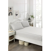 Lessentiel Maison Set Čaršav i 2 jastučnice Artus, 160x200 cm, Belo-crni