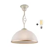 Brilagi - LED luster na šipci ANTICO 1xE27/60W/230V bela patina