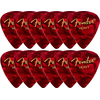 Fender 351 Shape Classic Celluloid Picks Red Moto Heavy 12 Pack
