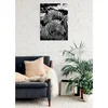 WallXpert slika na platnu DC374, dve zebre, crno-bela fotografija, 30 x 40 cm