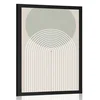 Plakat kaki mavrični lok Mid-Century - 20x30 silver