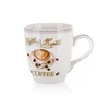 Banquet Keramična skodelica ESPRESSO 240 ml, dekor 1, komplet 6 kosov