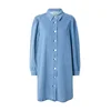 ONLY Dolga srajca ONLALMA moder denim