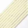 Perle od polimerne gline 6*1 mm zuta