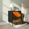 Vidaxl Nočna omarica BONN 2 kos Črni hrast 36 x 33 x 51 cm