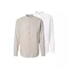 JACK & JONES Srajca JJESUMMER pegasto siva/bela