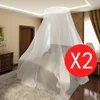 Okrugla mreža protiv insekata 2 kom 56x325x230 cm