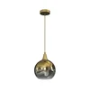 Luster na sajli MONTE 1xE27/60W/230V prečnik 20 cm zlatna