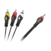 CABLETECH Kabel Jack 3,5 mm (4-polni) - RCA 3x, 1,5 m