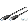 USB 3.2 Gen 1 A-A 0.5m M-M, črn
