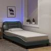 Okvir kreveta s LED-om bez madraca Hvar 80x200 cm od tkanine