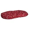Ovalni bombažni vzglavnik. Kost bordo/bela 80 cm