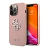 Maska Guess Saffiano Big 4G za iPhone 13 Pro metal, Roze