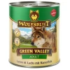 WOLFSBLUT Mokra pasja hrana Green Valley - jagnjetina, losos & krompir - 800 g