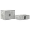 Ormarić za pohranu 2 pcs Betonski sivi 118 x 41 x 40 cm
