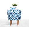 Atelier del Sofa Tabure 42x42x42, Plavo-Belo