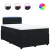 Vidaxl Box spring postelja z vzmetnico črna 120x190 cm žamet
