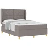 vidaXL vidaXL Box Spring postelja z vzmetnico Taupe 140x200 cm Tkanina, (22053022)