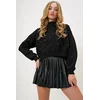 Trend Alacati Stili Ženski duks Alc-X13177, Okrugli izrez, Crni
