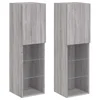 TV ormarići s LED svjetlima 2 kom boja hrasta 30,5x30x102 cm
