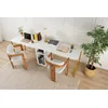 Hanah home Radni sto 240x74x60?cm Belo-Zlatni