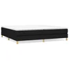 Shumee Box spring posteljni okvir črn 200x200 cm blago, (20684737)