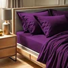 Tonne Viole - Ljubičasti Ranforce Dupli XL Fitted Čaršaf