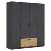 Boxxx omara ZA OBLAČILA, siva, hrast artisan