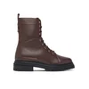 Gležnjarji Tommy Hilfiger Th Emboss Grain Leather Boot FW0FW09553 Rjava