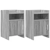 Noćni ormarići 2 pcs Siva Sonoma 40 x 36 x 60 cm