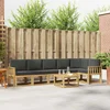 Set vanjskih sofa s jastukom 7 pcs Bijela i antracit Poliester