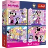 Trefl - Puzzle 4x88 Minnie Mouse: Čarobni trenutki - 1 - 39 kosov