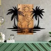Wallity Zidna dekoracija Hawaii, 74 x 57,5 cm, Crna