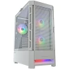 COUGAR | Case Airface RGB White | PC Case | Mid Tower / Mesh Front Panel / 2 x 140mm ARGB Fans / 1x 120mm ARGB Fan / TG Left Panel / White