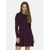 ONLY Pletena obleka ONLFia vinsko rdeča