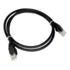 Patch kabel U/UTP kat 6 PVC 2,0 m črne barve ALANTEC